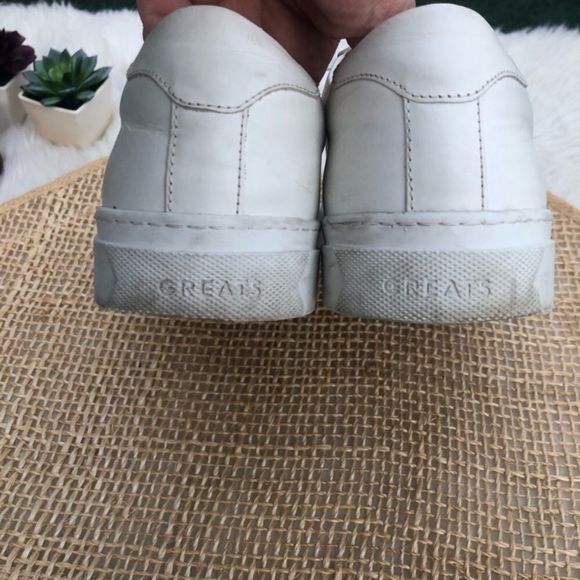 GREATS The Royale Blanco White Leather Sneakers - Picture 12 of 16